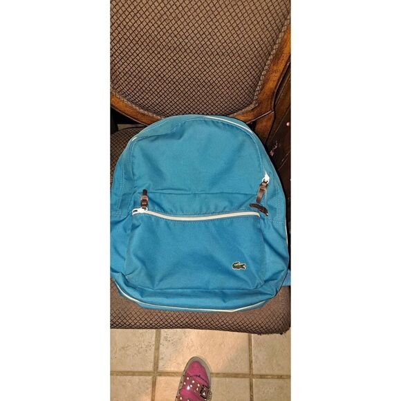 TURQUOISE LACOSTE BACKPACK - Picture 1 of 7